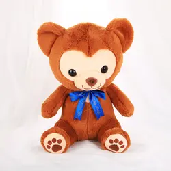 37 см коричневый/бежевый мультфильм галстук-бабочка плюшевая обезьянка мягкие для детей Подарки