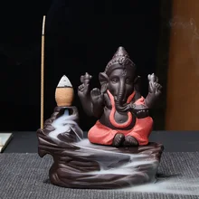 1 шт. ладан горелка Бог слон курильница для благовоний вафельный рожок держатель орнамент йоги украшения дома