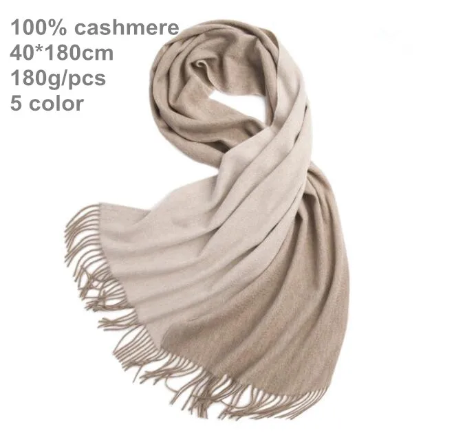 

Naizaiga 2018 winter 100% Cashmere ladies scarf 180g solid double faced shawl 5 color for choose ,QYR23