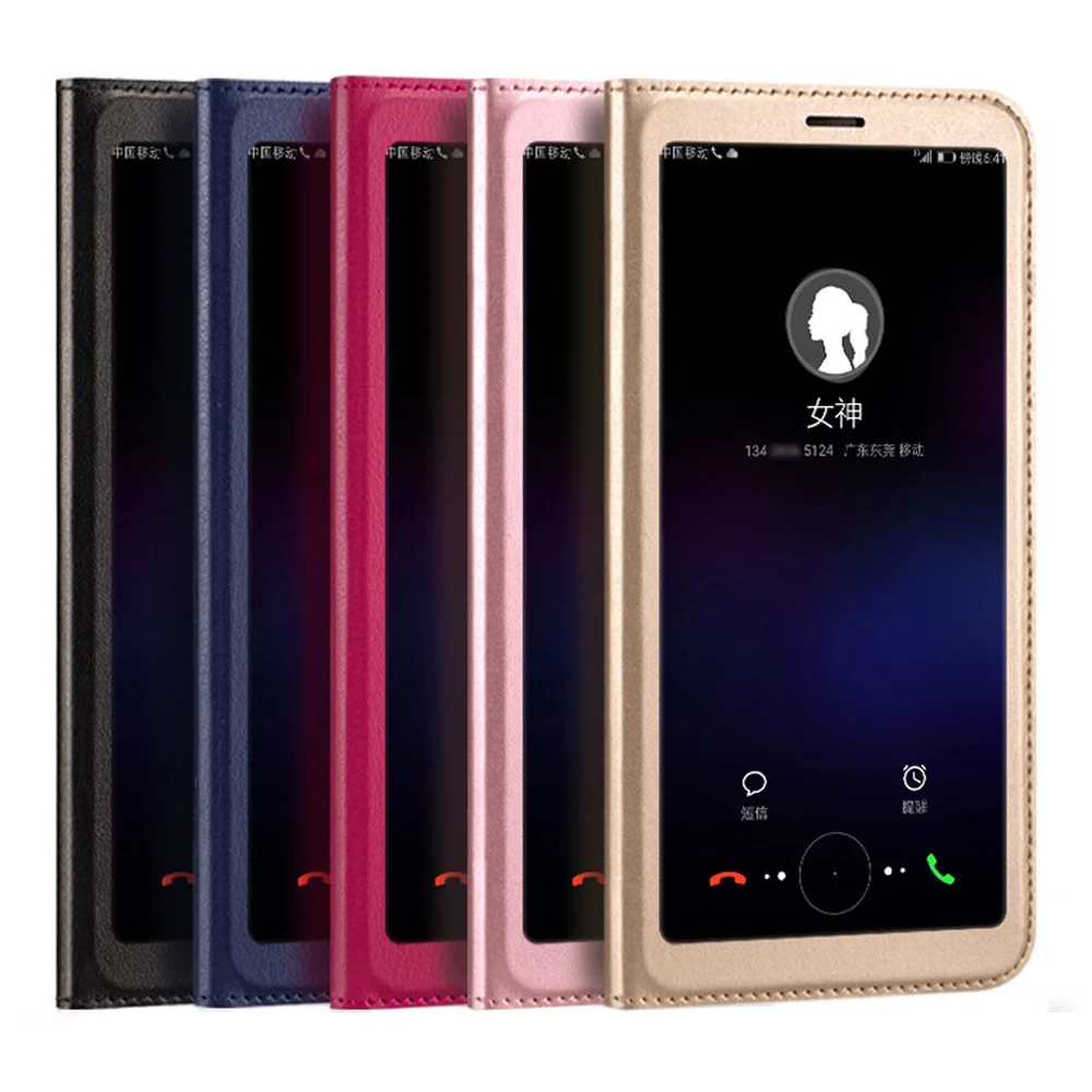 Кожаный чехол с откидной крышкой для Huawei P Smart Psmart Enjoy 7S Enjoy7S 5 65 Роскошный полным