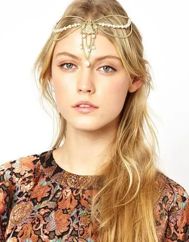

Hair Jewelry Bride Hair Decoration Women Tassels Headbands Fashion Indian Boho Beaded Head Piece Wedding Head Chain Hair Jewelry