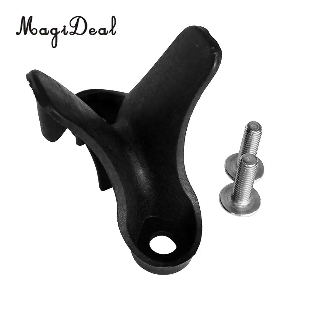 MagiDeal Hot Sale Black Nylon Kayak Rudder Tail/Rear Rest Rack Holder Stand Accessory+2Pcs Screws Rowing Boat Water Sport Tools