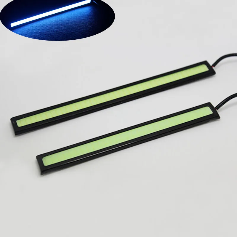 

Useful 2Pcs (Ice Blue) 17cm 12V LED COB Black Shell Truck Car Auto DRL Driving Daytime Running Lamp Fog Light