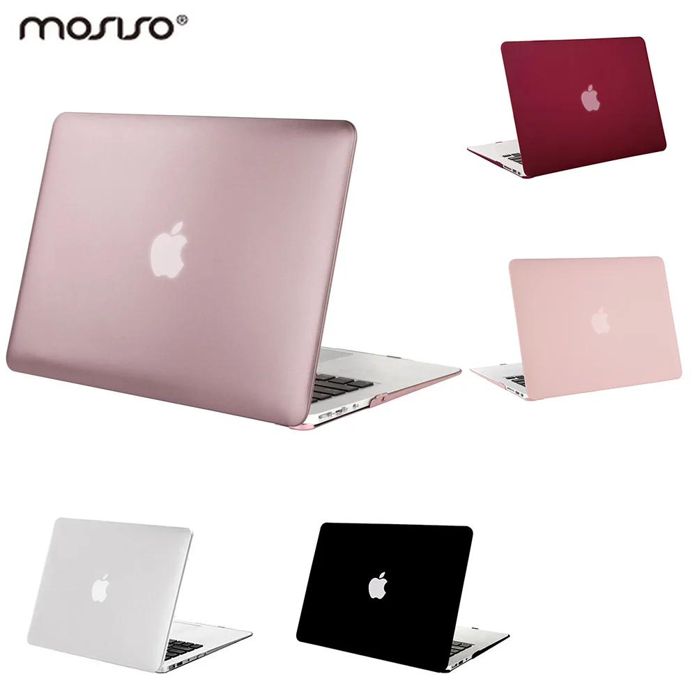 Mosiso Rubberized Laptop Sleeve Plastic Hard Case for Apple Macbook Air 11 13 inch A1465 A1370 / A1369 A1466 Shell Cover