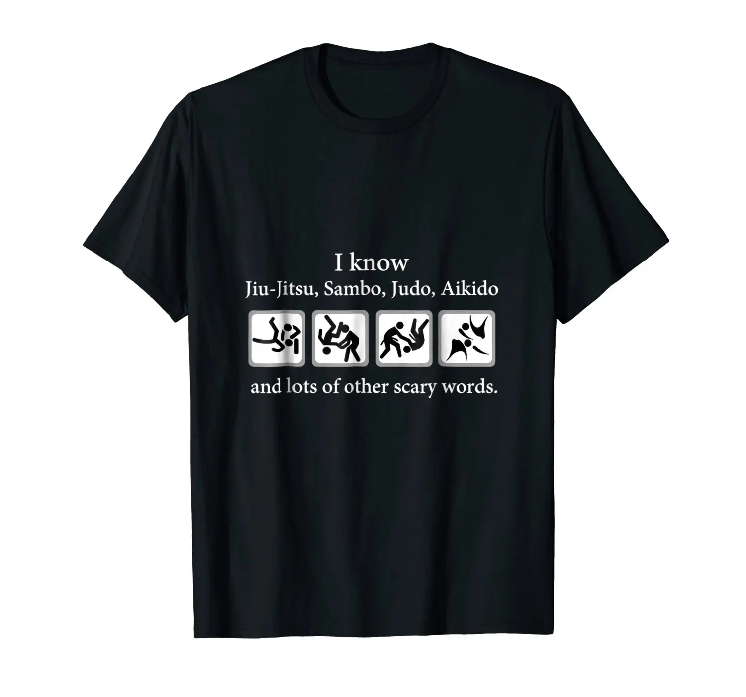 

Fashion 2019 Summer Men'S Casual Casual O-Neck Male Tops & Tees I Know Jiu Jitsu, Sambo, Judo, Aikido T Shirt