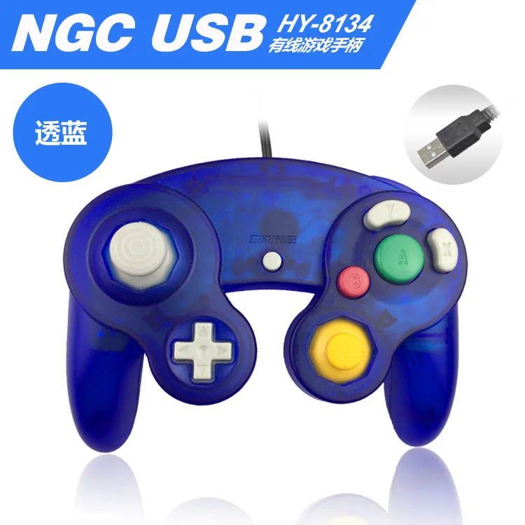 Для Gamecube контроллер USB проводной ручной джойстик для NAND для NGC GC контроллер для MAC компьютера ПК геймпад ns - Цвет: 4