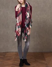 font b Tartan b font Scarf Plaid Scarf New Designer Unisex Acrylic Basic Shawls Women