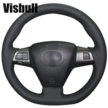 

Visbull PU Leather Car Steering Wheel Cover V1019 for Toyota Corolla 2011 2012 2013 RAV4 2011 2012