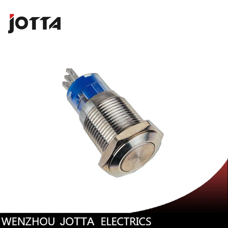 

GQ16H-11 16mm Momentary LED light metal push button switch with high round Price:US $2.10 / piece