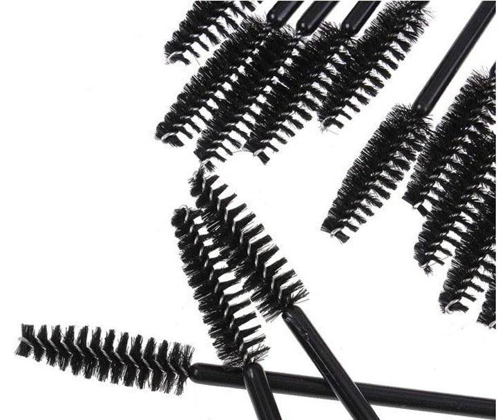 

100 PCS Free Shippig Disposable Eyelash Mini Brush Mascara Wands Applicator Spoolers Makeup Drop Shipping