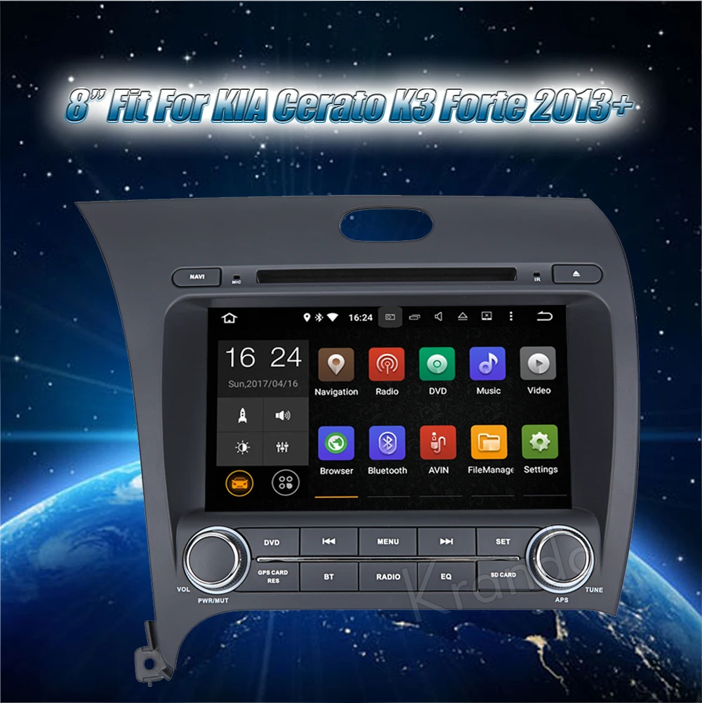 Cheap Krando 8" Android 9.0 car radio dvd gps navigation multimedia system for Kia Cerato K3 Forte 2013+ right hand drving player 1 Cheap Krando 8" Android 9.0 car radio dvd gps navigation multimedia system for Kia Cerato K3 Forte 2013+ right hand drving player 1