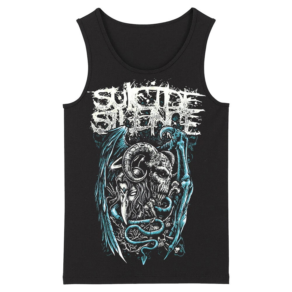 Bloodhoof SUICIDE SILENCE Rap Металл альтернатива тяжелый металл Deathcore мужской топ топы на бретелях Азиатский размер