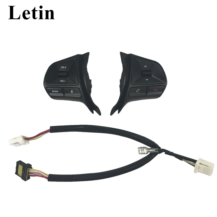 

New with Bluetooth!!For KIA k2 new Rio Multifunction Steering wheel button for Audio and Bluetooth control with Light