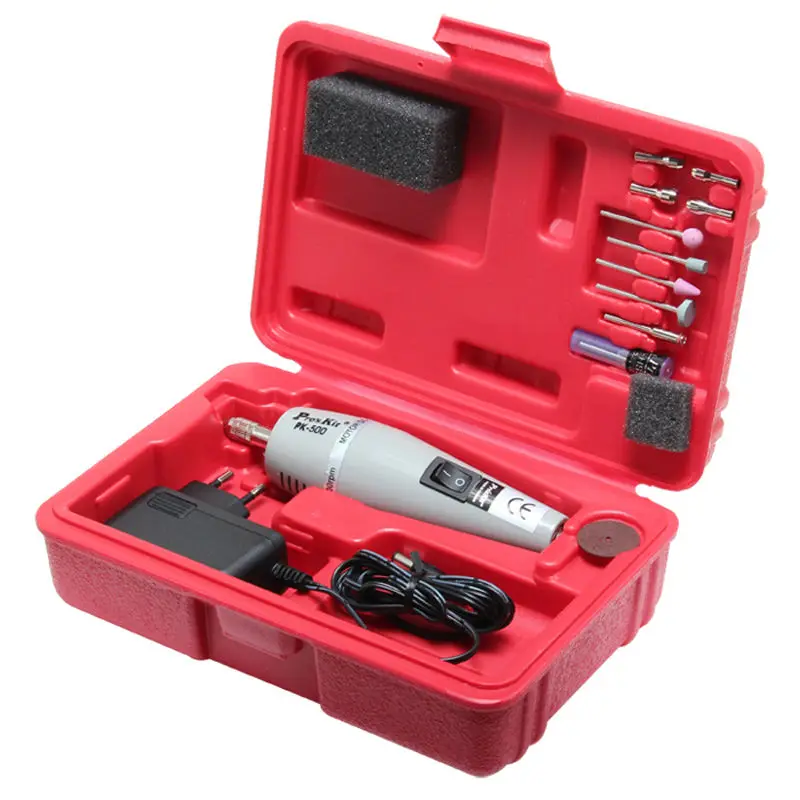 

Free shipping 1PK-500B-2 Mini Electric Drilling Grinder Set For Cutting Polishing Carving Drilling Cutting