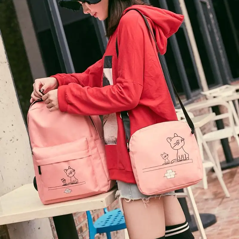 Impresso Mulheres Mochilas De Viagem Sacos de Embreagem Ombro
