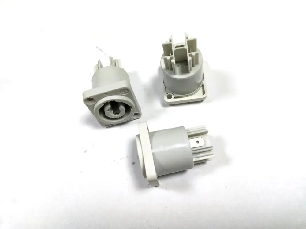 

30pcs gray NAC3MPB-1 Output Powercon Chassis Panel Mount connector