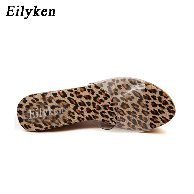 Eilyken/Новинка 2021 года Летние прозрачные босоножки на танкетке Женские модные