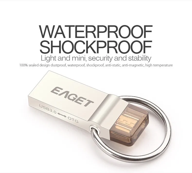 Официальный EAGET V90 USB флешка OTG Смартфон накопитель Micro USB флешки USB 3,0 High Скорость 64 ГБ Флешка USB Stick