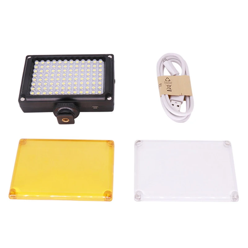 

oobest 112 LED Phone Video Light Photo Lighting on Camera Hot Shoe LED Lamp for iPhone Xs Max X 8 Camcorder Canon Nikon DSLR
