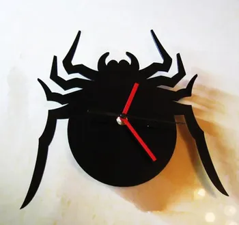 

acrylic wall clock living room mute creative personality decoration Spider children quartz hanging watch wall clock