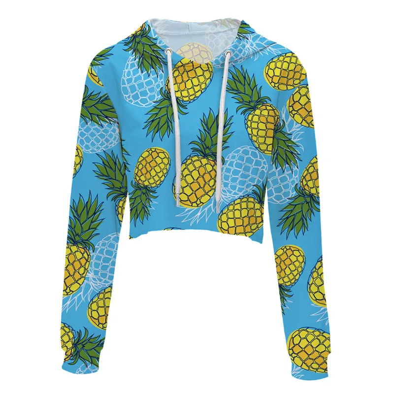 الزهور الجمجمة قلنسوة بطرف مشذب المرأة الربيع الخريف كم طويل بلوزات اقتصاص بلوفرات هوديس معاطف أزياء قصيرة هوديس