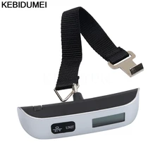 ЖК-дисплей Подсветка весы 50 кг цифровой взвешивания крюк Весы для Чемодан багаж чемодан сумка Лучшая цена