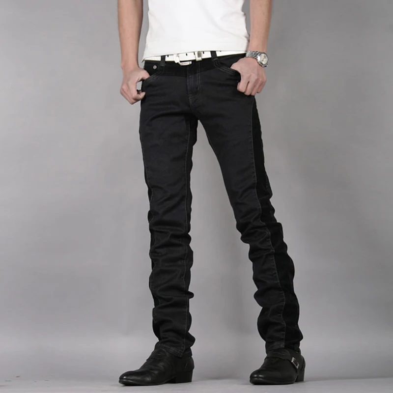 Winter Mens Jeans Thicken Warm Male Fleece Denim Pants Cotton Black Long Pants Trousers Patchwork Jeans Men Clothes 2018