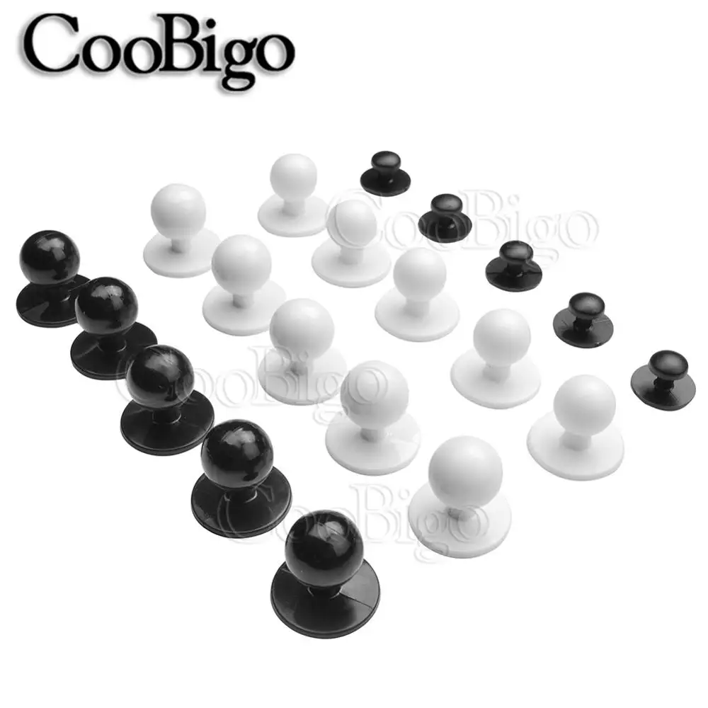 

10pcs 7mm 11mm 12mm Black&White Plastic Buttons Restaurant Uniforms Chef Jacket Uniform Suit Buttons Garment Parts Accessories