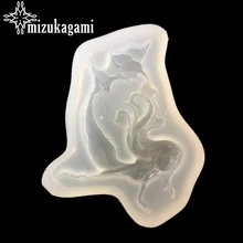 1pcs UV Resin Jewelry Liquid Silicone Mold Mermaid Shape Resin Charms Molds For DIY Intersperse Decorate Handmade Craft Jewelry