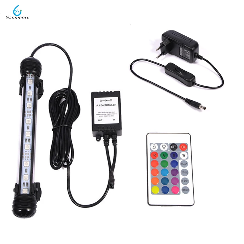 18 см RGB дистанционный аквариумный светильник водонепроницаемый 5050 SMD