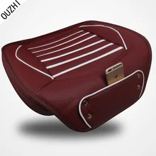 OUZHI black grey soft wear-resisting leather waterproof breathe single car seat covers easy clean for Universal car cushion