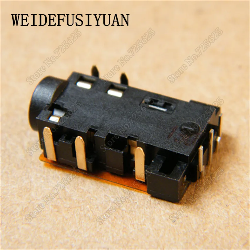 100pcs lot 3 5mm Audio Jack Port for ASUS N45 N55 G75 U31 U32 U36 X32 Series Laptop Headphone Microphone Socket Connector