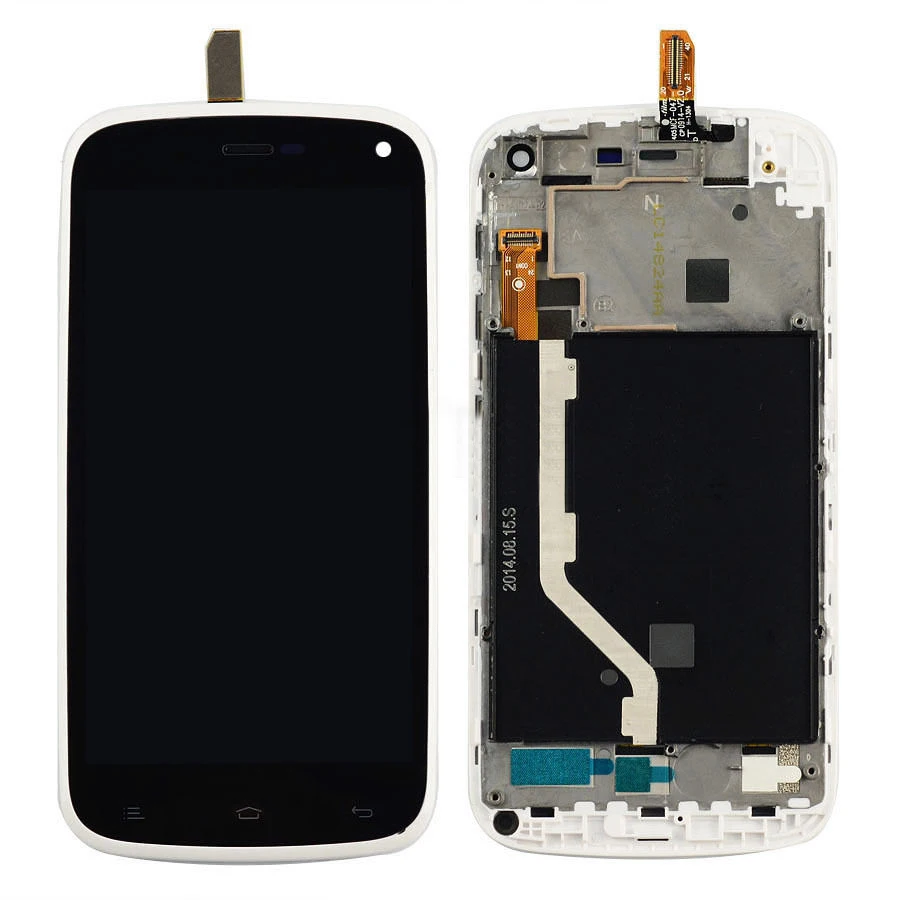 

+Frame white LCD Display + Touch Screen Digitizer Assembly Replacement For Blu Life Play L100 L100a Free Shipping