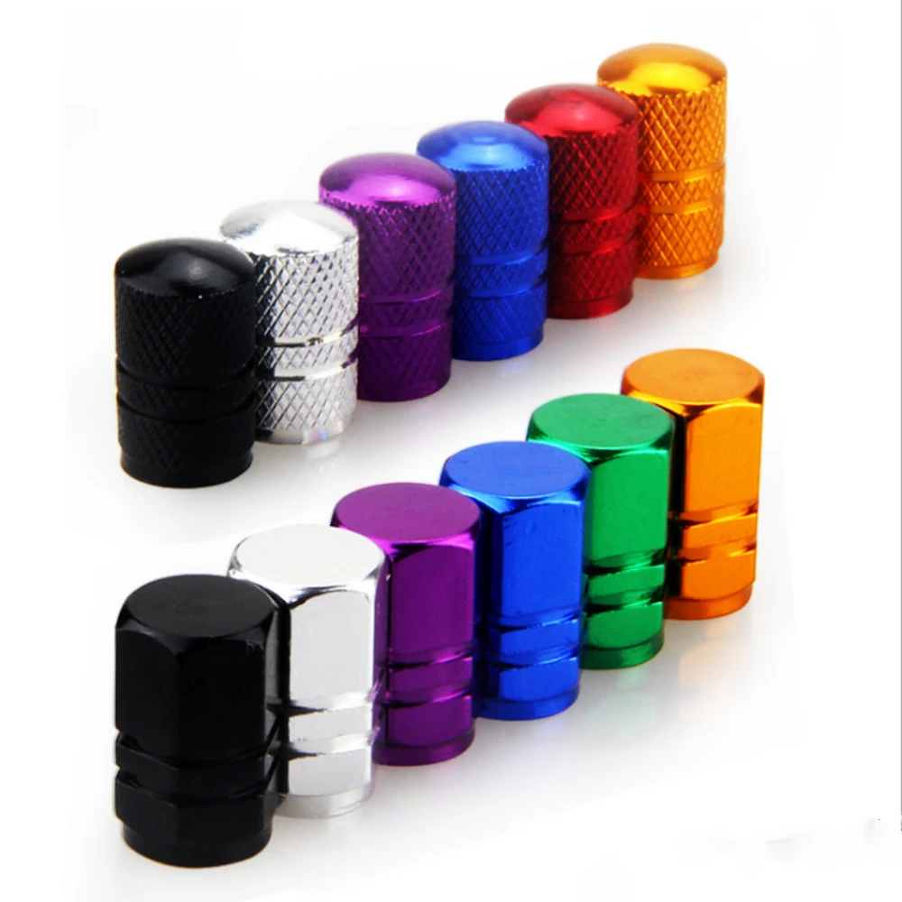 4 Pcs Colorful Metal Car Wheel Valve Stems Caps Covers for Renault Opel Smart Ram Caliber Avenge Charger Viper Durango Journey