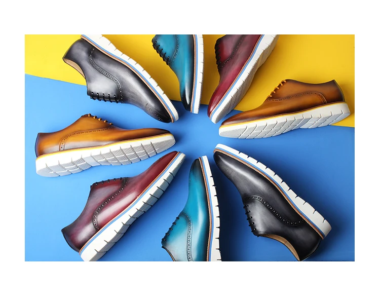 VIKEDUO/Новинка года; летние кроссовки с перфорацией типа «броги»; повседневная мужская обувь из натуральной кожи; свадебные офисные туфли-оксфорды; модельные туфли; Zapatos