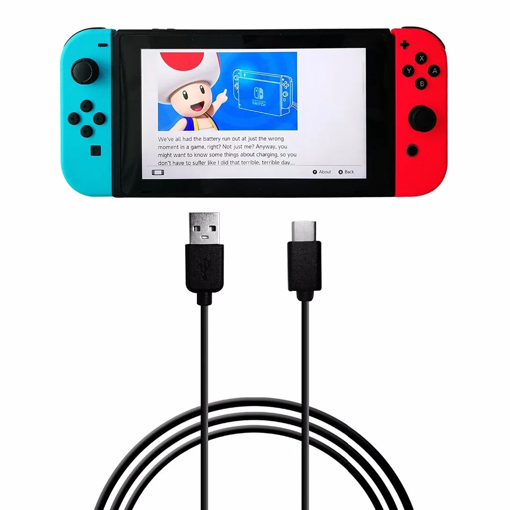New 3M Type C USB Charging Data Cable For Nintendo Switch NS NX console Travel Fast Charge Power