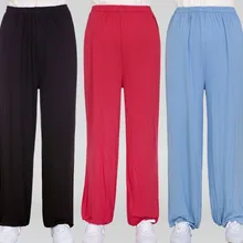 10 цветов; унисекс; сезон лето-весна; тайцзи; тренировочные брюки из бамбукового волокна; брюки для боевых искусств; Кунг-блумеры для кунг-фу; высокое качество