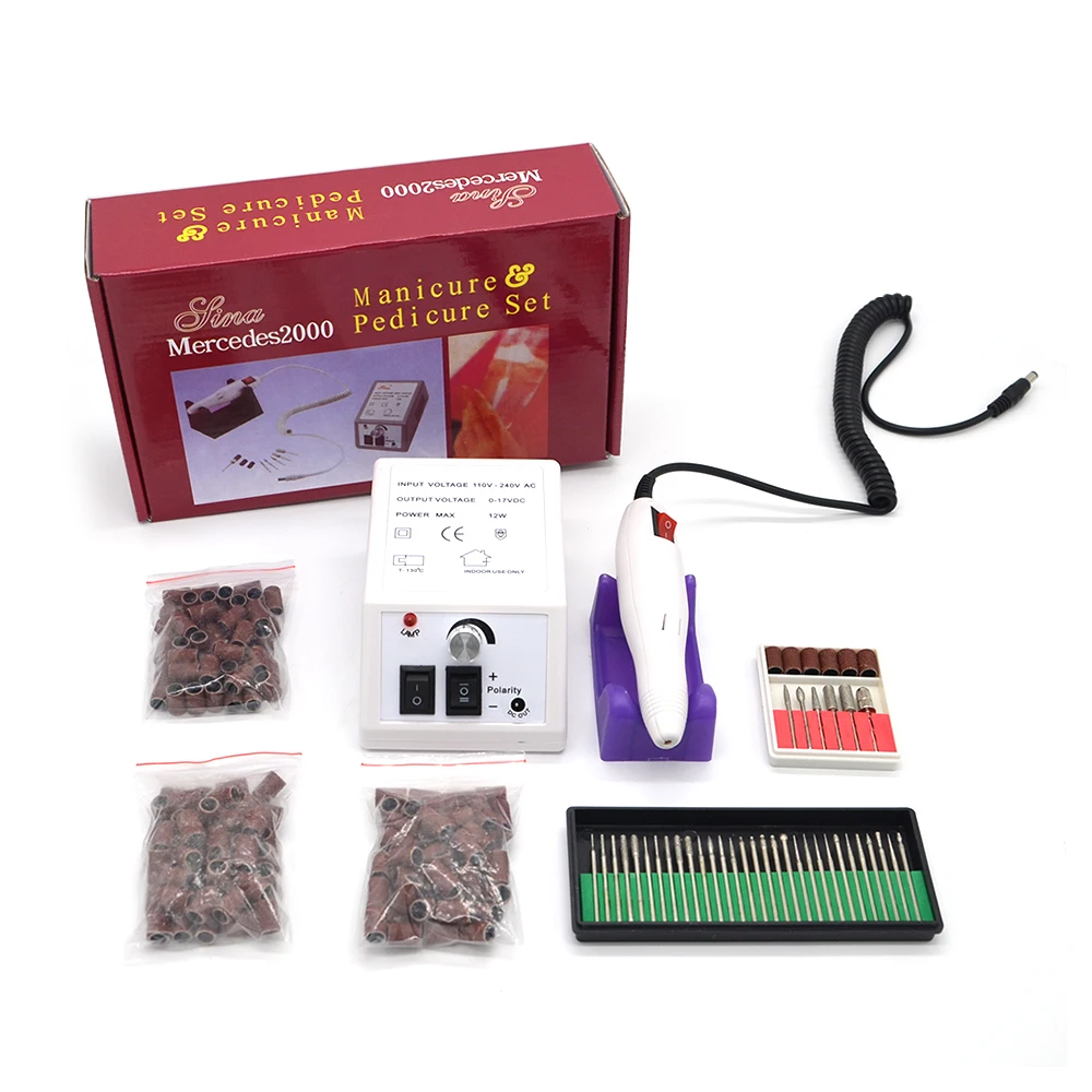 EU/US plug Manicure Nail Drill Machine Electric Acrylic Remove Pen