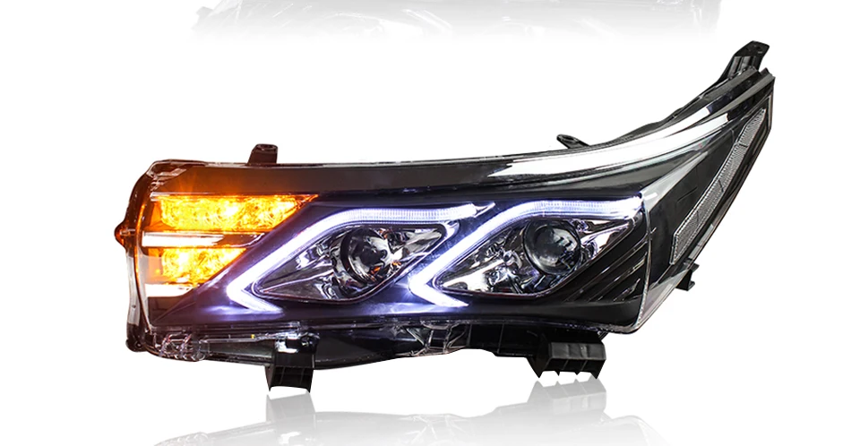 AcooSun LED Car Headlight Assembly For Toyota Corolla 2014 2015 DRL Turn Signal Lights Projector Lens Plug and Play Head Light (17)