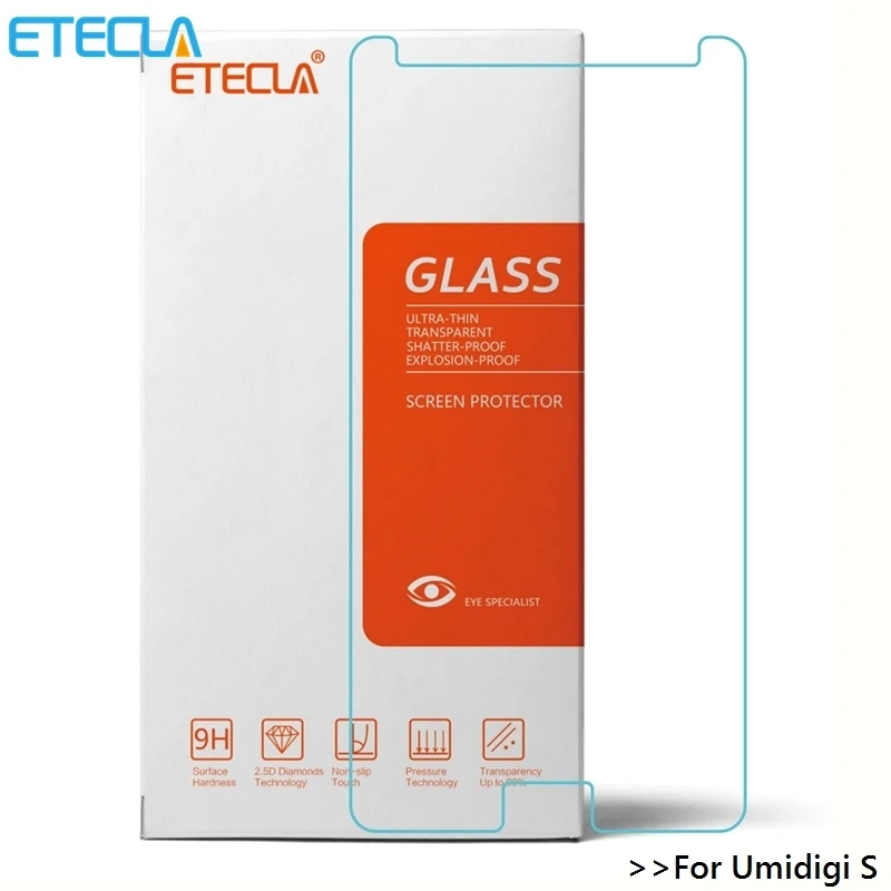 

For Umidigi S Glass Umidigi S Tempered Glass On Umi S Umidigi S Screen Protector 0.30mm HD Transparent 9H Glass Film