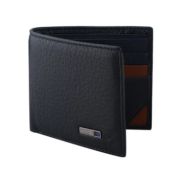 

1pc Men's Genuine Leather Billfold Smart Wallet Bifold Wallet Bluetooth GPS Tracking Anti-lost Positioning Wallet