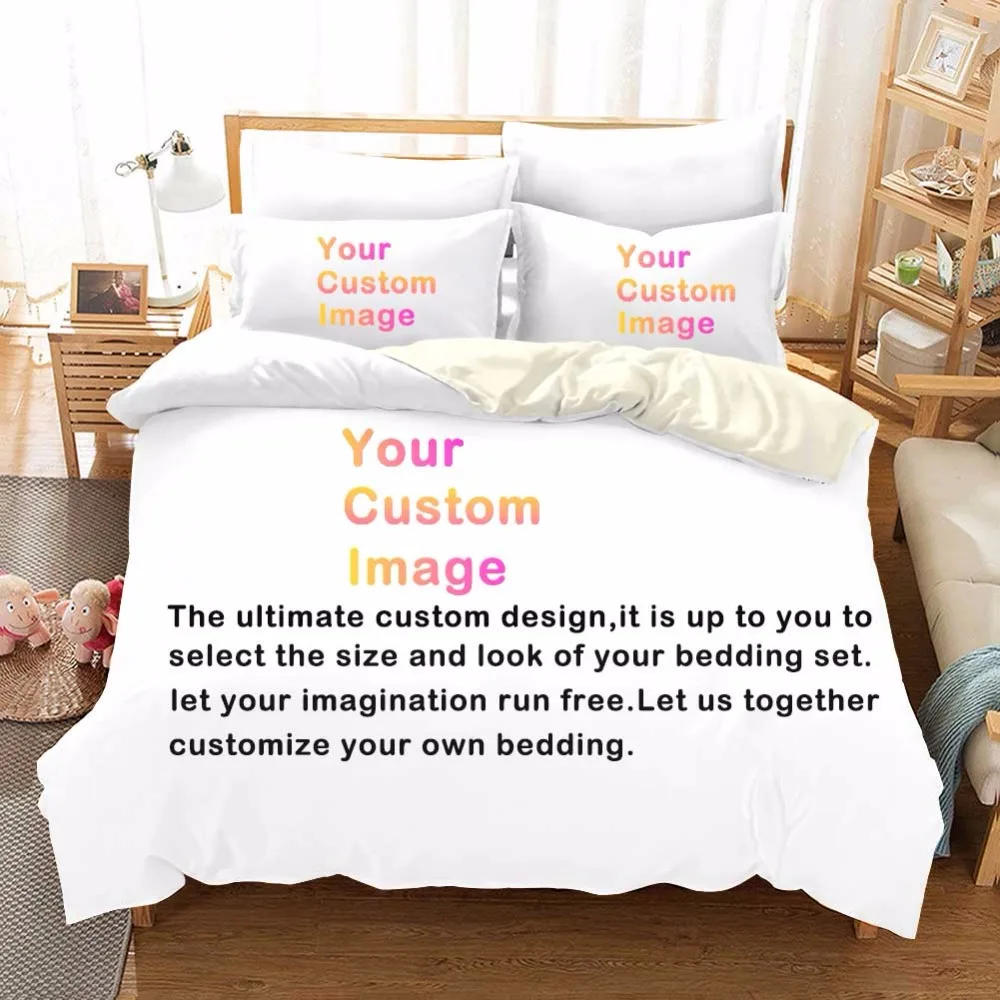 Personal Custom 3d Digital Printing Bedding Set Own Artwork