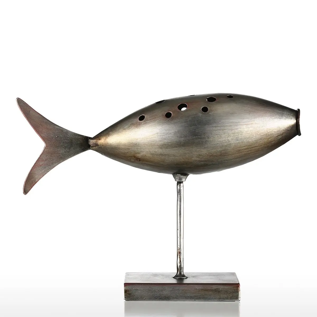 Tooarts Submarine Fish Figurine 3 Style Metal Figurine Post Modern Sculpture Art Fish Craft Gift Home Decoration Accessories Tooarts Submarine Fish Figurine 3 Style Metal Figurine Post Modern Sculpture Art Fish Craft Gift Home Decoration Accessories