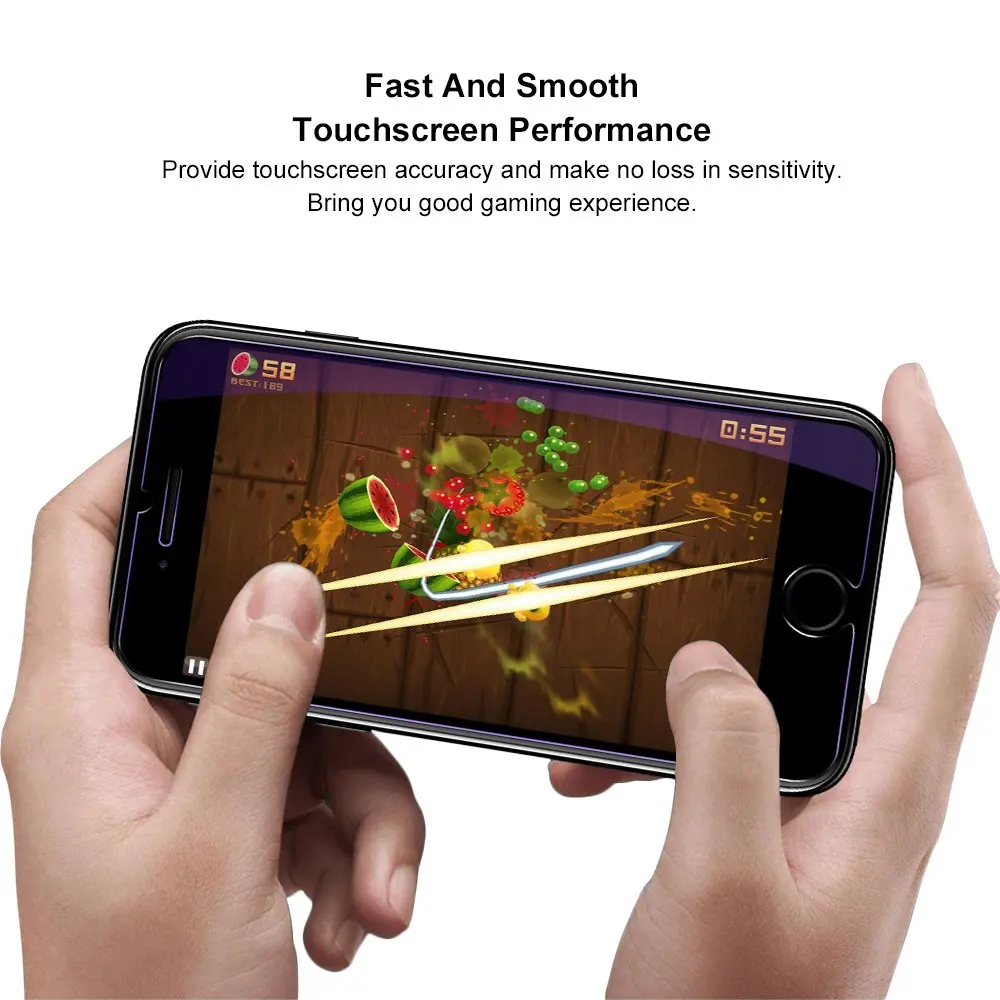 Защитное закаленное стекло для iphone X XR XS MAX 5 5C SE 6 6S 7 8 PLUS|Защитные стёкла и плёнки| |
