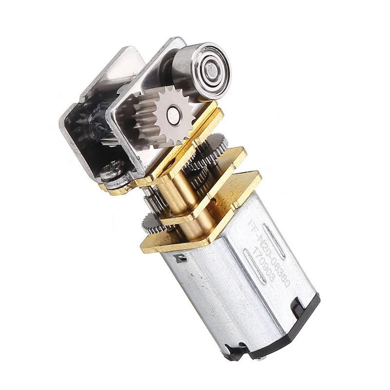 

Durable GM12YN20-3DP DC12V 11RPM 298:1 Right Angle Output Metal Gearbox Micro Gear Motor For 3D Pen