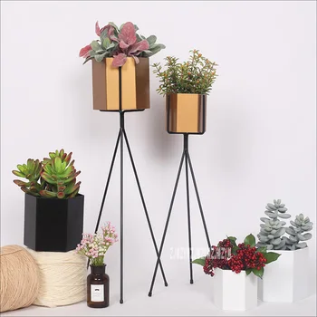 

New Creative Nordic Hexagonal Flower Pot Rack High-quality Hmoe Balcony Living Room Garden Decoration Indoor Planter Nursery Pot