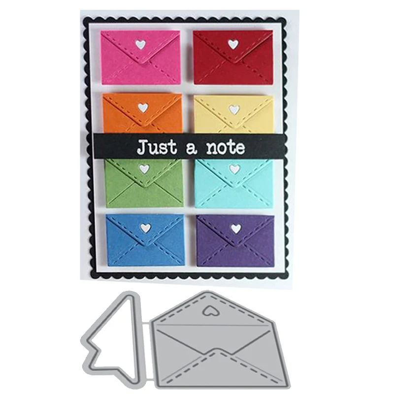 

Metal Steel Cutting Dies Envelope Frame Stitched Embossing Die Stencil for DIY Scrapbooking Album Card Decoration