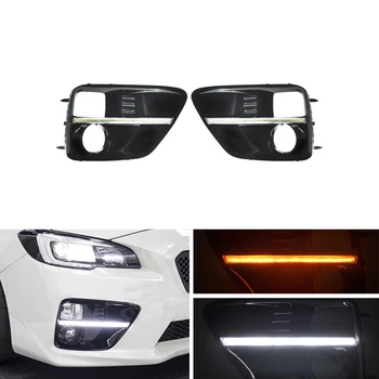 

Switchback White/ Amber Led DRL Daytime Running Lights W Turn Signal Light Kits For Subaru WRX / WRX STI 2015 2016 2017
