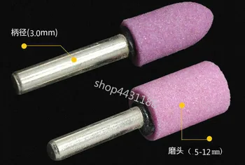 

10pcs Handle Dia.3mm electric pneumatic grinding wheel grinding head diamond jade grinding tool DIY