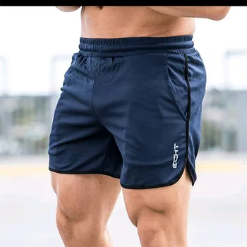 New Men Fitness Bodybuilding Shorts Man Summer  Workout Male Breathable Mesh Quick Dry Sportswear Jogger Beach Short Pants 4